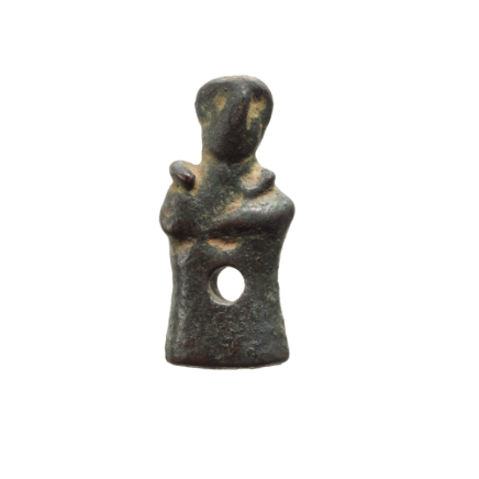 Bronze pendant in the form of a human figure